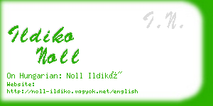 ildiko noll business card